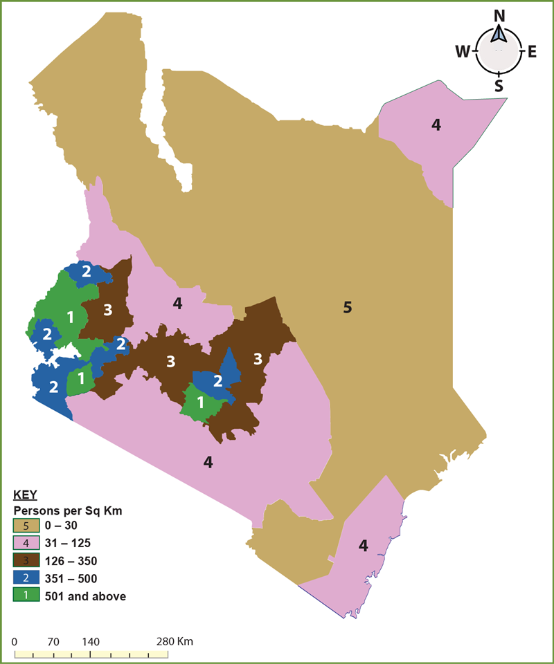 Population Distribution in Kenya Opiq